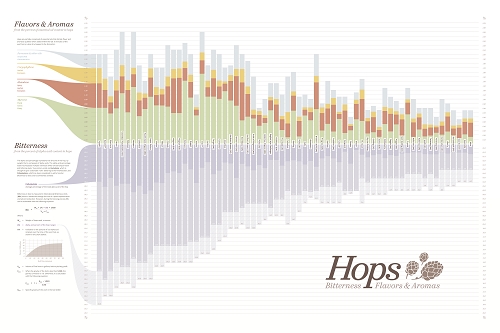 Hop Poster- Flavor, Bitterness and Aroma