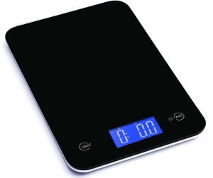 Ozeri Touch Professional Digital Kitchen Scale (18 lbs Edition), Tempered Glass in Elegant Black