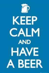 GB Eye Keep Calm Beer Poster