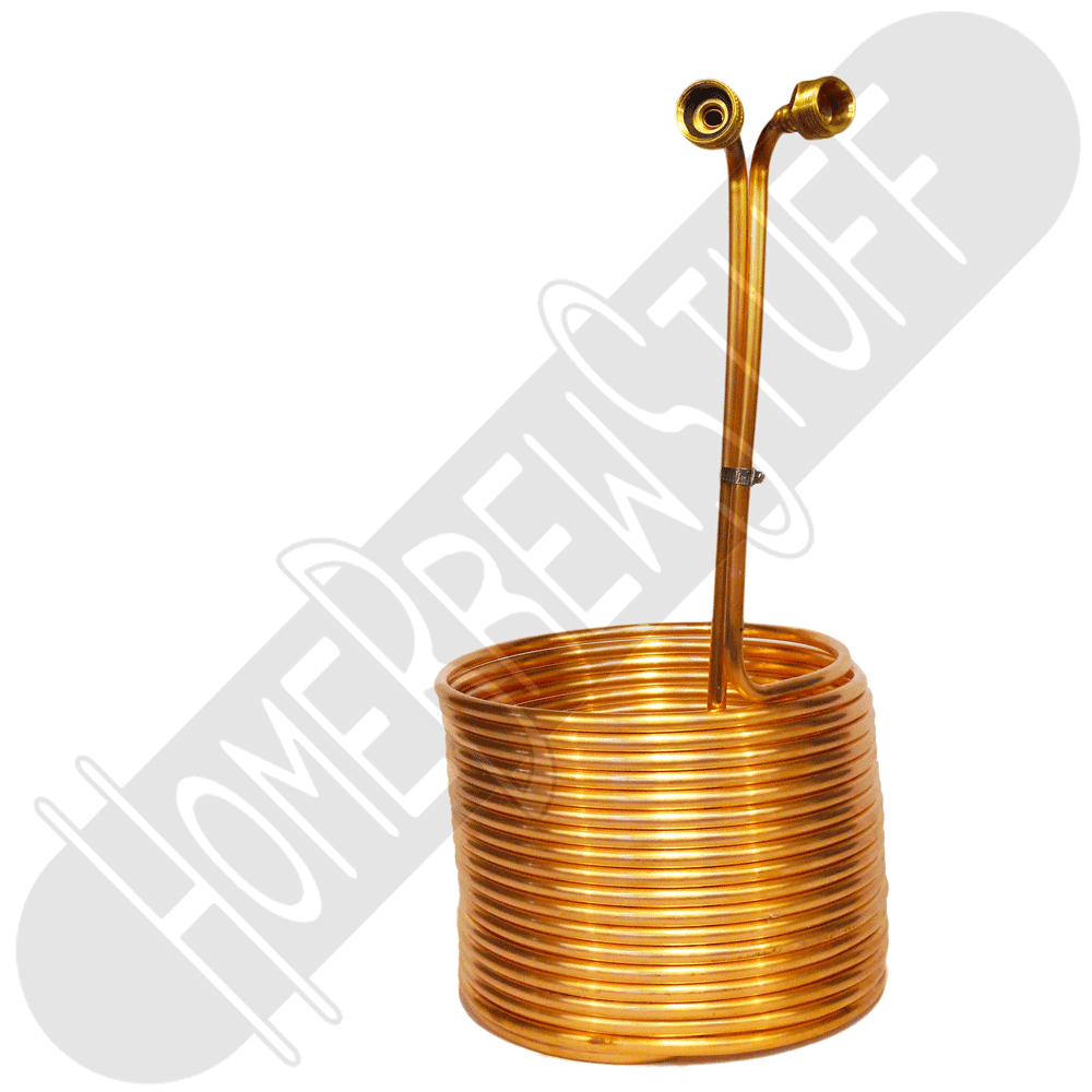 Large Copper Immersion Wort Chiller 50' with Braised Garden Hose Fittings - See more at: http://www.homebrewstuff.com/immersion-wort-chiller-50-fittings-braised.html#sthash.L0IoL1SJ.dpuf