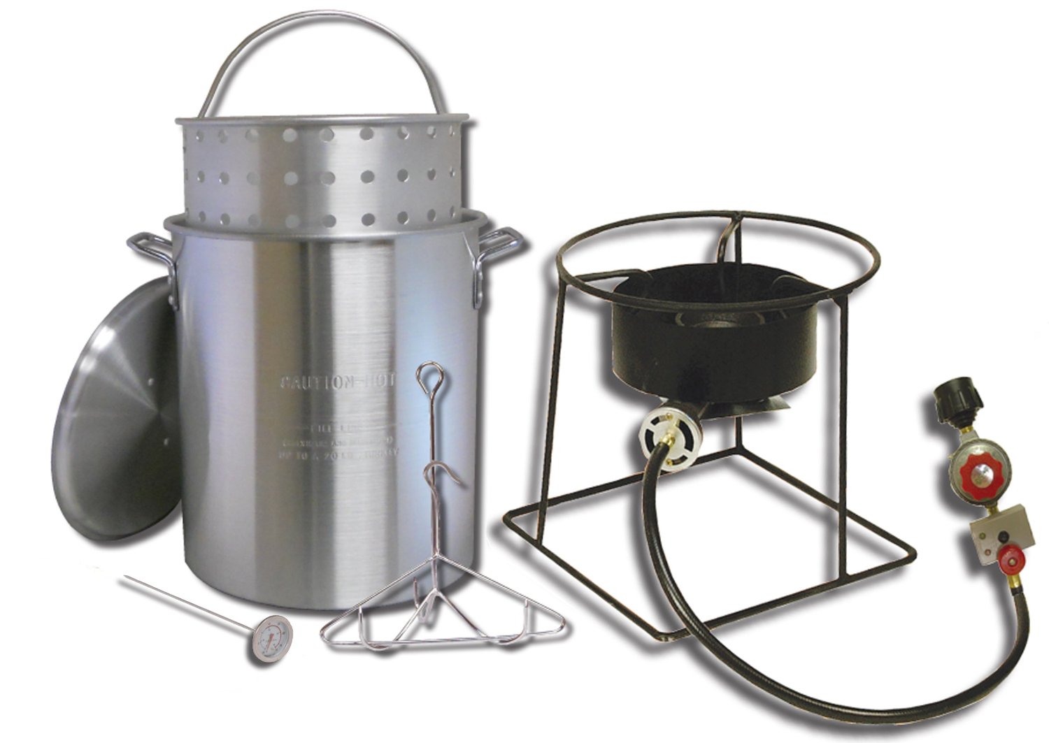 King Kooker 1266B 12-Inch Propane Outdoor Cooker with 29-Quart Aluminum Turkey Pot with Basket