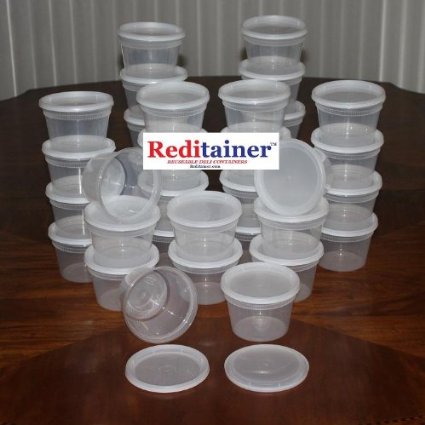 Reditainer Deli Food Storage Containers with Lid, 16-Ounce, 36-Pack