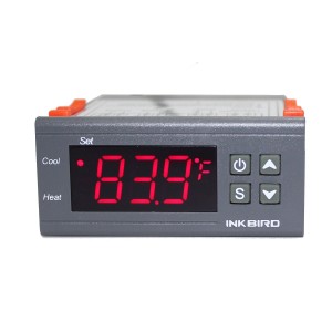 Inkbird All-Purpose Digital Temperature Controller Fahrenheit &Centigrade Thermostat w Sensor 2 Relays