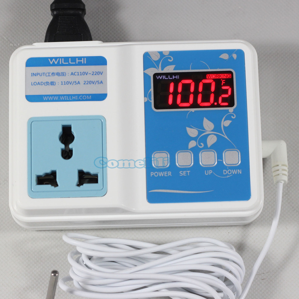 220/110VAC Mini Digital Temperature Controller Thermostat Aquarium DIY Sous Vid
