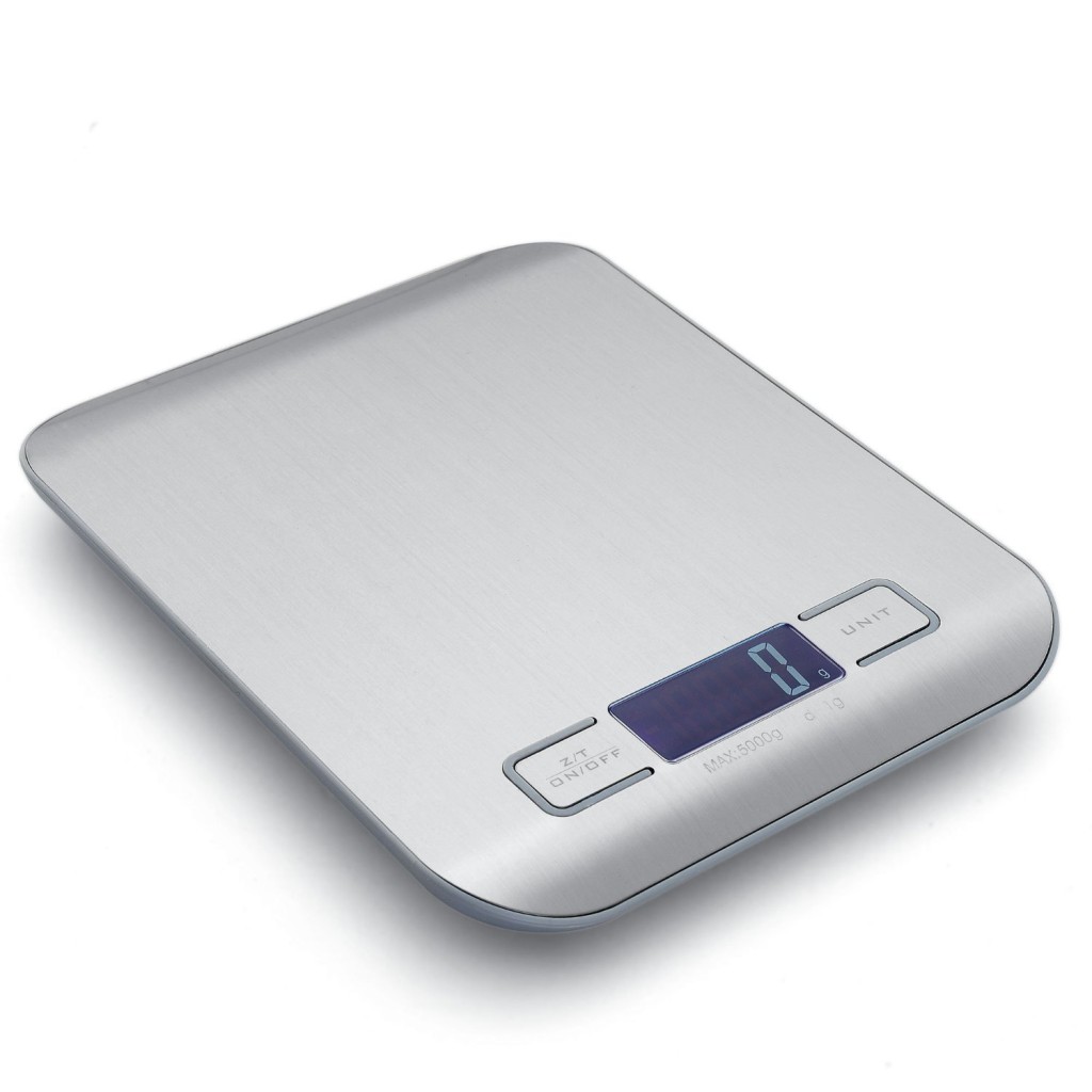 Multifunction Precision Electronic Digital 11 Lb/5 Kg Kitchen Scale in 1 G/0.05 Oz Graduation with Tare and Auto Off Function for Accurate Measuring Purposes