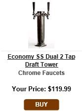Economy SS Dual 2 Tap Draft Tower