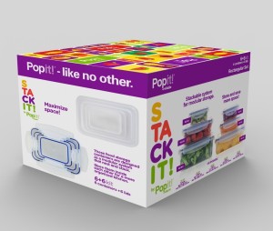 Stackit! - By Popit!, 6 Container Food Saver Set