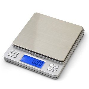 Smart Weigh Digital Pro Pocket Scale with Back-Lit LCD Display, Silver