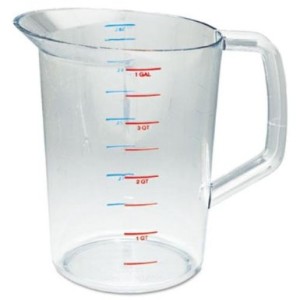 Rubbermaid Commercial Products FG321800CLR 4-Quart Bouncer Measuring Cup