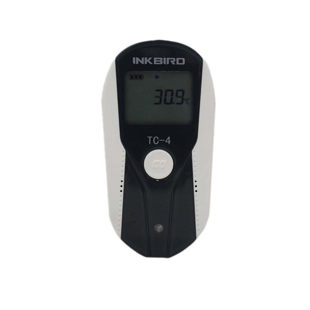 Inkbird 16000 Capacity TC-4 LCD Display USB Temperature Data logger Recorder Fahrenheit & Centigrade Thermostat with External Temperature Sensor Buzzer Alarm