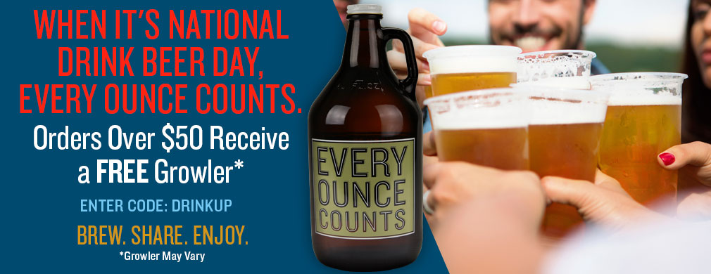 Free Every Ounce Counts Growler!