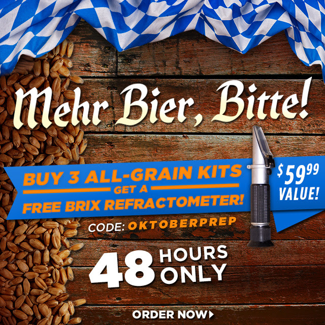 Buy 3 All-Grain Kits, Get a FREE Refractometer