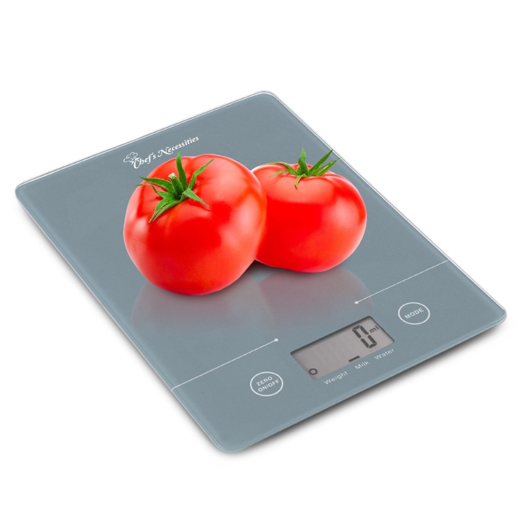 Chef's Necessities Digital Kitchen Food Scale for Measuring Ingredients Weight Watcher's and Dieting