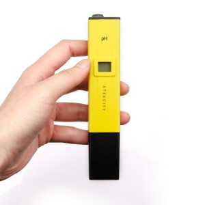 Etekcity 0.1pH Resolution High Accuracy Pocket Size Handheld pH Meter Pen Tester, Yellow