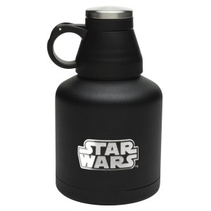 Zak! Designs Vacuum Insulated Growler with Star Wars Graphics, Convertible Screw-on Lid, Powder Coated Stainless Steel, Leak-proof Double Wall Construction for Hot & Cold Drinks, BPA-free, 32oz.