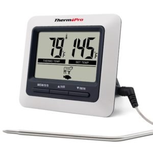 ThermoPro TP04 Large LCD Digital Kitchen Food Meat Cooking Thermometer for BBQ Grill Oven Smoker