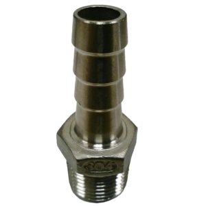 FS-008 1/2" Male Hose Barb Adapter Stainless Steel NPT 0.5" from Homebrewstuff