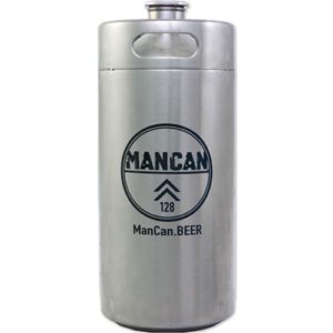 ManCan Mini Keg Growler (Stainless Steel) - 128 oz.