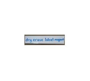 25 Dry Erase White Magnetic Shelf Label Magnets 1" x 2" Write On Wipe Off