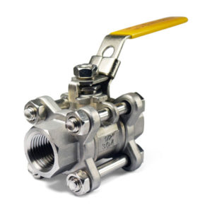 1/2 in. Stainless Steel 3-Piece Ball Valve