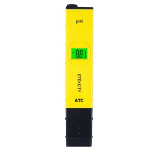 Etekcity 2011 Plus Digital pH Meter High Accuracy Water Pen Tester Pocket Size Design with ATC (Automatic Temperature Compensation), 0-14 pH Measurement Range