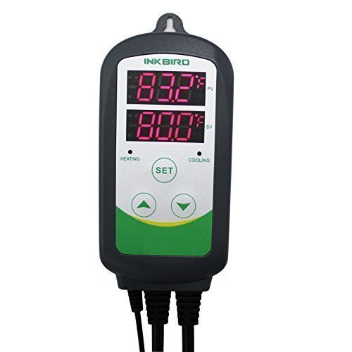 Inkbird Itc-308 Digital Temperature Controller Outlet Thermostat, 2-stage, 1100w, w/ Sensor
