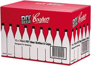 Coopers DIY Deluxe Oxygen Barrier Home Brewing Beer Bottling Set, 740ml