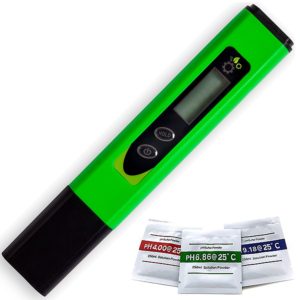 Digital pH Tester - High Accuracy Meter Of ±0.05 pH - Suitable For Water, Food, Aquarium, Pool & Hydroponics - Buffer Solution Included