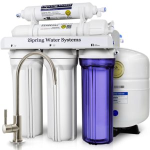 iSpring RCC7 WQA Gold Seal Certified 5-Stage Reverse Osmosis Drinking Water Filter System - 75 GPD
