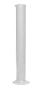 Bel-Art F28456-0000 Single Scale 250ml Polypropylene Graduated Cylinder; 2.0ml Graduation