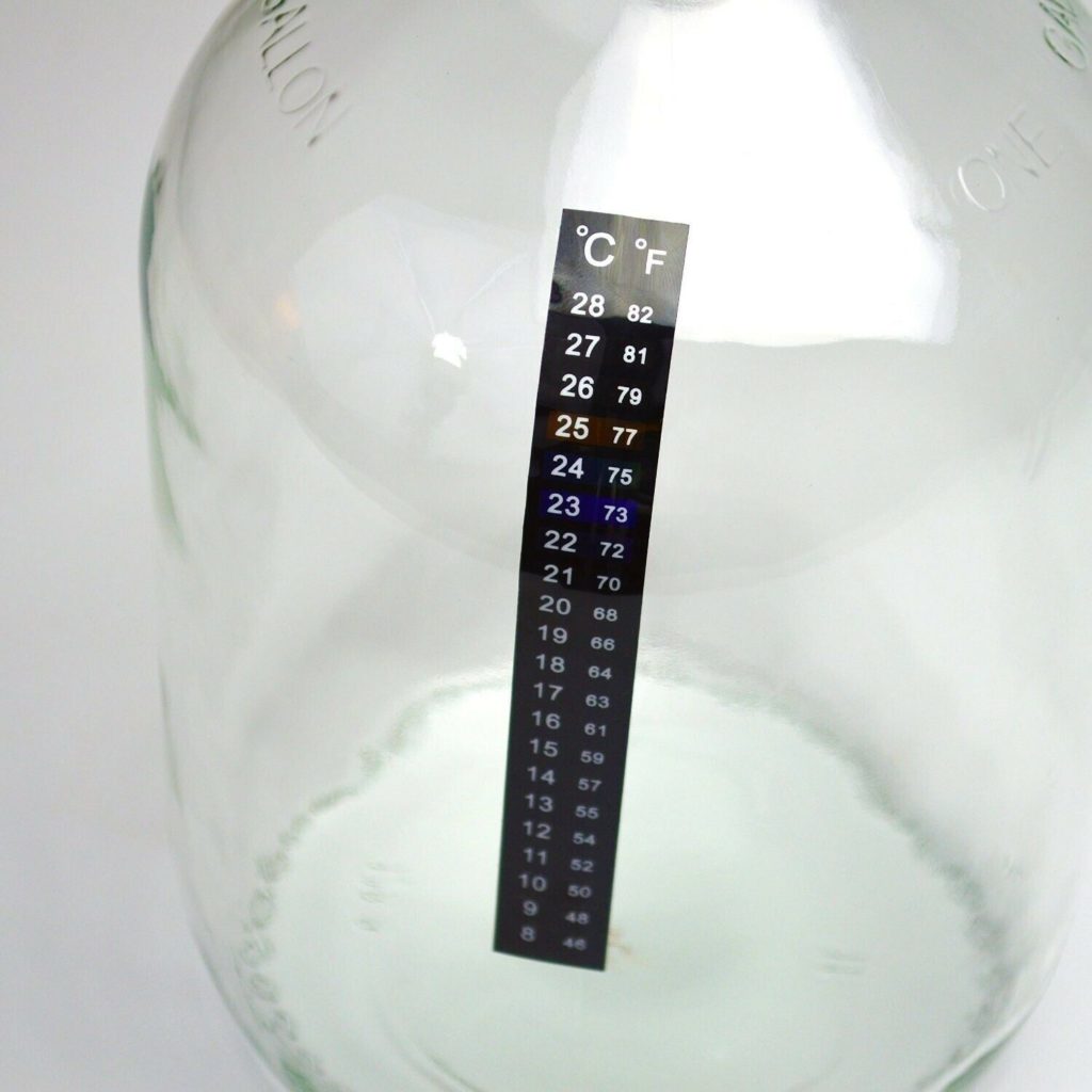 10 PK Fermenter Adhesive Crystal Strip Aquarium StickOn Thermometer 46-82F 8-28C