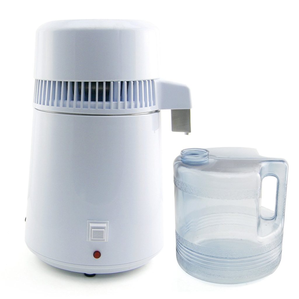 CO-Z 4 Liter Pure Water Distiller Set with Connection Bottle and Stainless Outlet