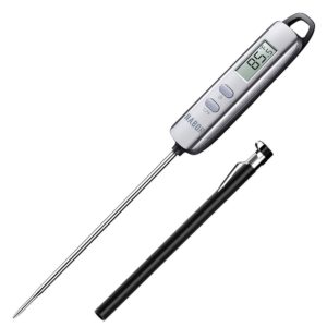 Habor SUPER FAST Digital Meat Thermometers, Instant Read Cooking Candy Electronic Thermometer w/ Super Long Probe for Kitchen, Food, Fry Steak, Milk, Water, Cake, BBQ Grill Smokers