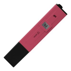 pH Tester, Jellas Pocket Size pH Meter Water Quality Tester for Household Water, Pools, Aquariums, Hydroponics, Home brew, pH Measurement for pH 0-14.0, ± 0.1 Accuracy, 0.1 Resolution (Rose Red)