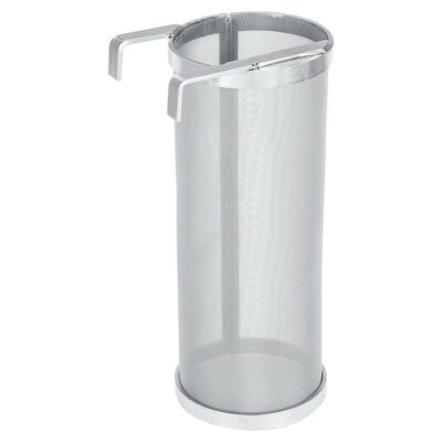 hop spider + Hop Spider 300 Micron Mesh Stainless Steel Filter Strainer for Home Beer Brewing Kettle with Hook (10 * 25.5cm)