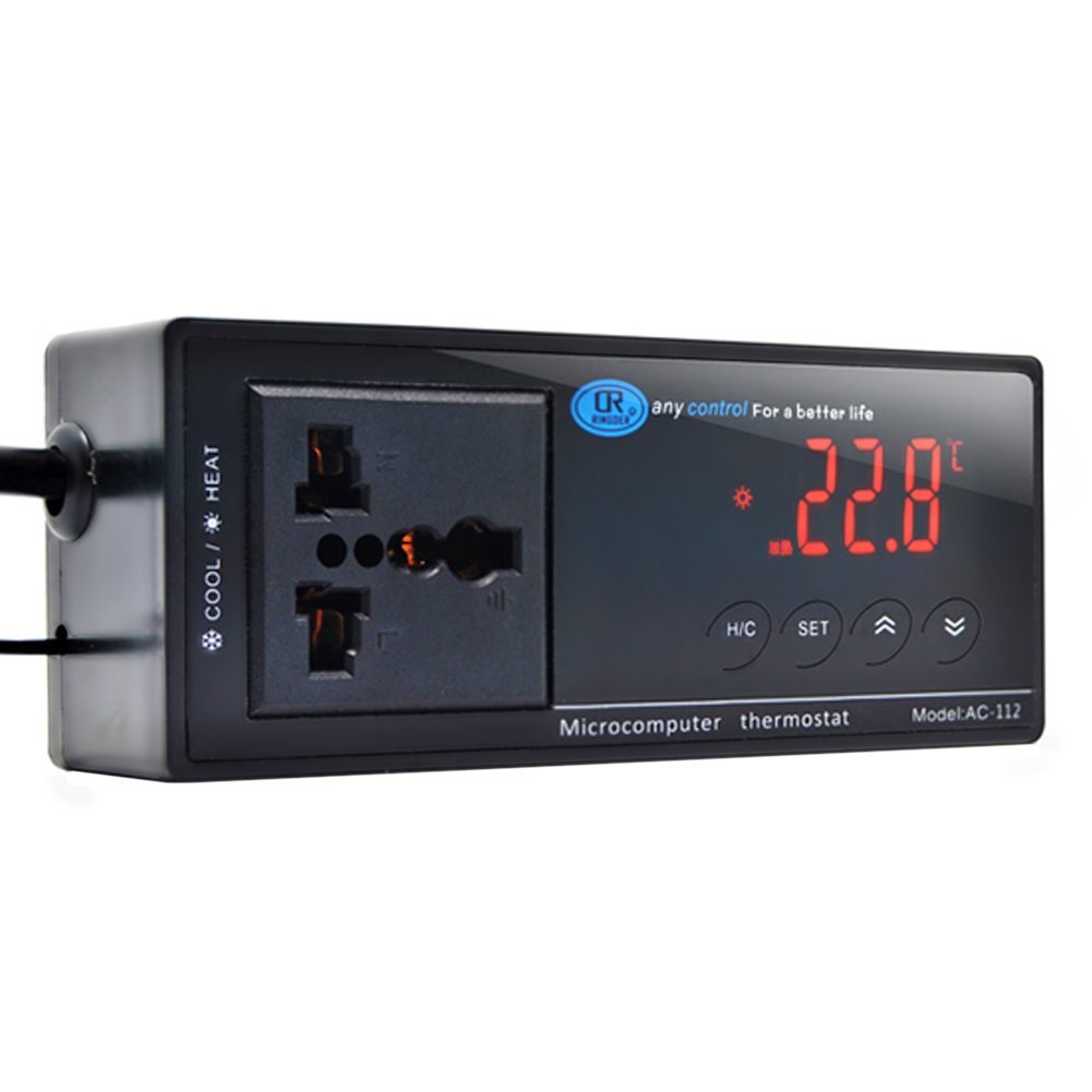 Petzilla Aquarium Temperature Controller with NTC SenSor Probe, 110V ac (1100W)
