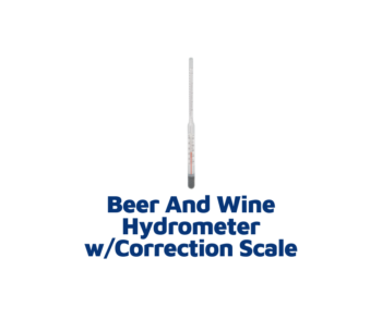Beer And Wine Hydrometer With Correction Scale