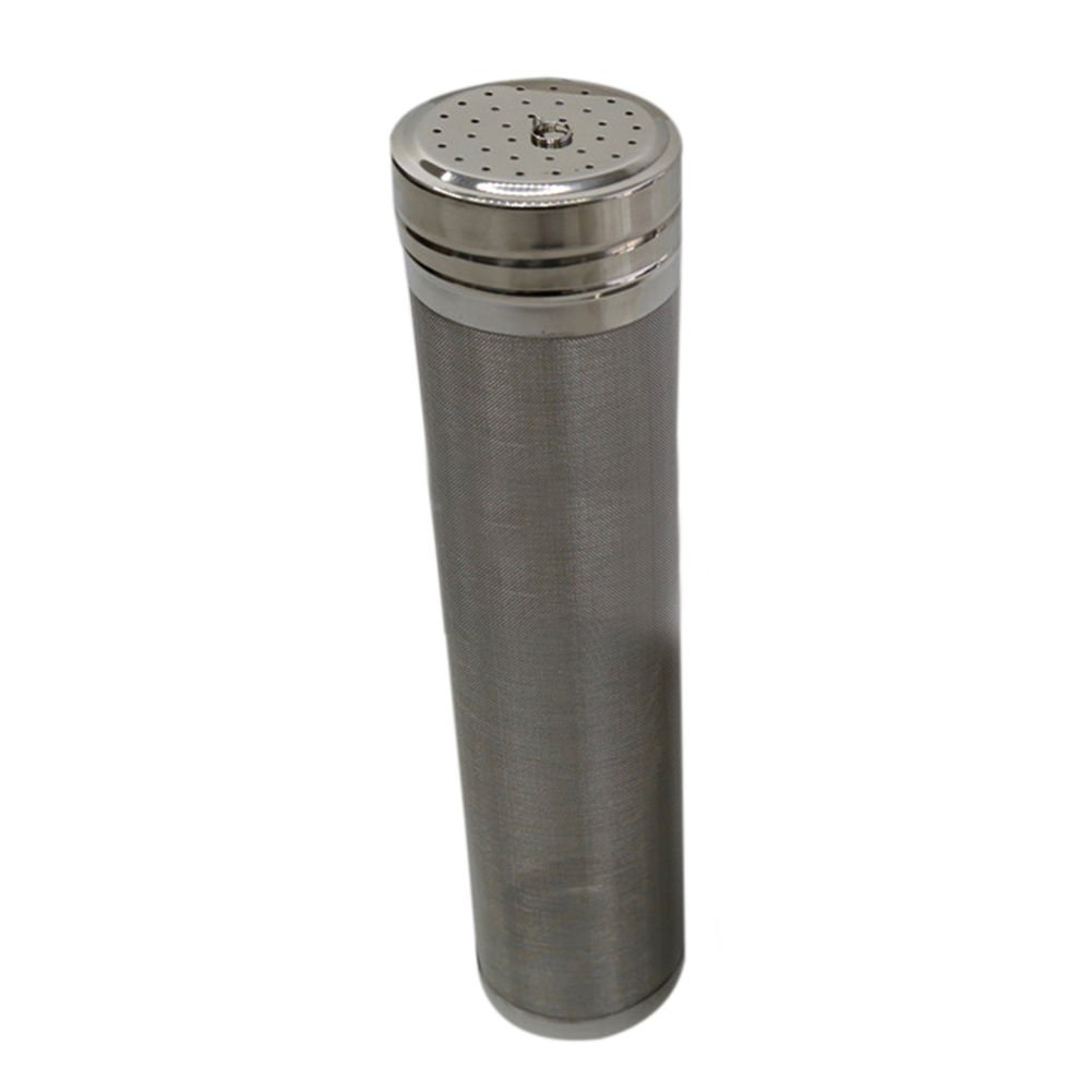Beer Dry Hopper Filter,Stainless Steel Hop Strainer Micron Mesh Beer Filter Cartridge (2.8 x 11 inch)