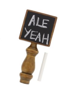 Chalkboard Beer Tap Handle with Chalk for Kegerator, Home Bar, Homebrew – for All Beer-Lovers in Square Style