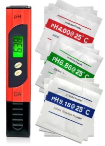 pH Meter. Professional Quality Water Test Meter by Digital Aid - Large Backlit LCD Screen. Range 0.00 to 14.0 pH.