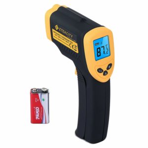 Etekcity Lasergrip 1080 Non-contact Digital Laser Infrared Thermometer Temperature Gun -58℉~1022℉ (-50℃～550℃), Yellow and Black