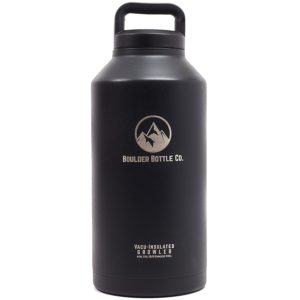 Boulder Bottle Co. 64oz Beer Growler, Vacuum Insulated Stainless Steel For 24 Hour Ice Cold Liquids