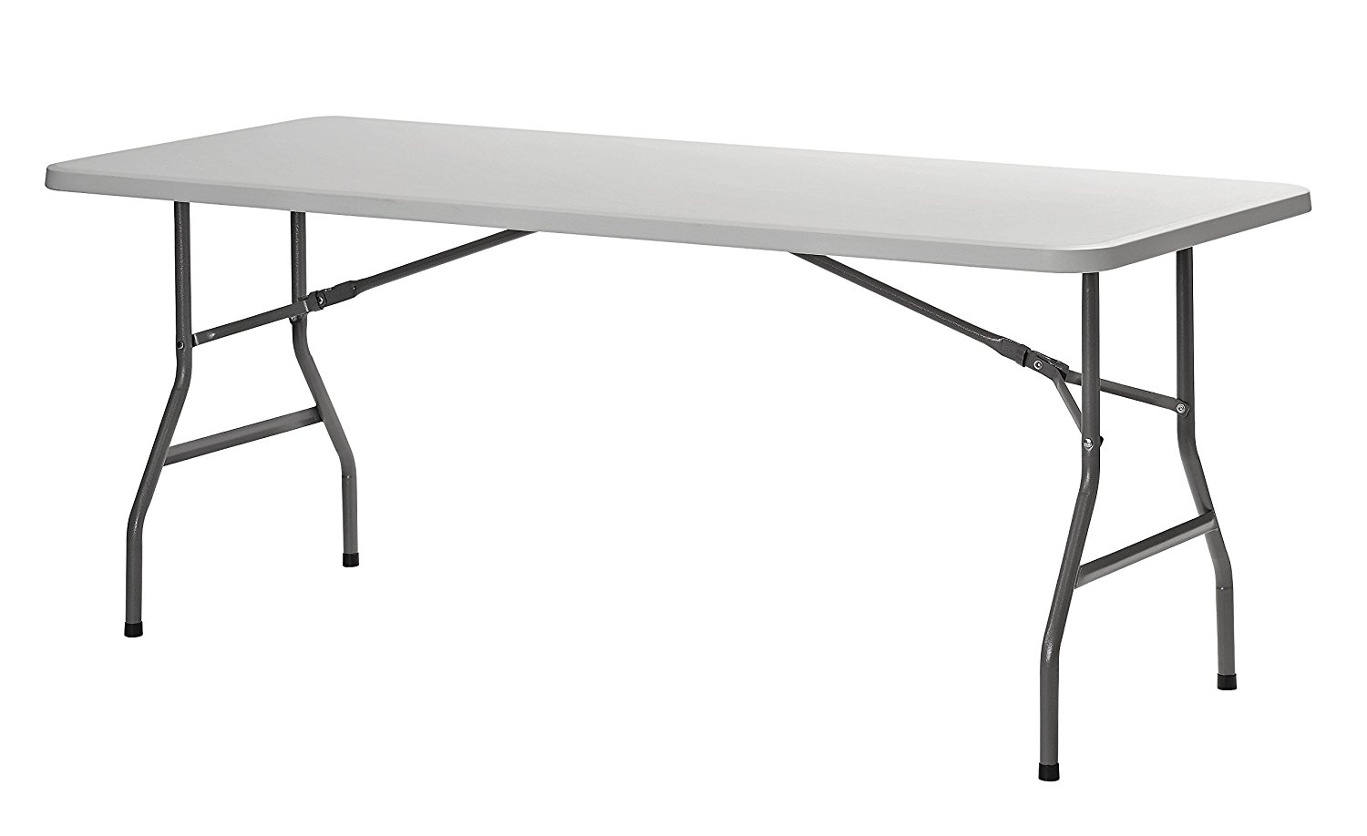 Sandusky Lee PT7230 Commercial Folding Utility Table, 6', White