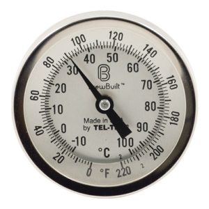 BrewBuilt Dial Thermometer - 3 in. Face x 2.5 in. Probe