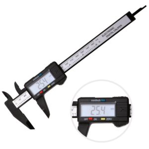 7TECH Electronic Digital Caliper Inch Metric Fractions Conversion 0-6 Inch150 mm Extra Large LCD Screen Auto Off
