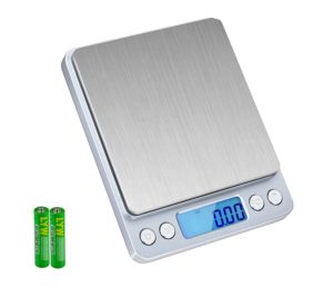 Digital Food Scale, SKYROKU High-precision Kitchen Scale Multifunction Digital Pocket Scale with LCD Display 6lb/3kg (Batteries Included)
