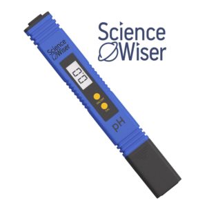 Science Wiser Premium Automatic Digital pH Meter Kit – Pen-Type Suitable For: Drinking Water, Aquarium, Swimming Pool, Soil, & more | Range 0-14PH, Resolution 0.1PH | 8 FREE BONUS INCLUDED