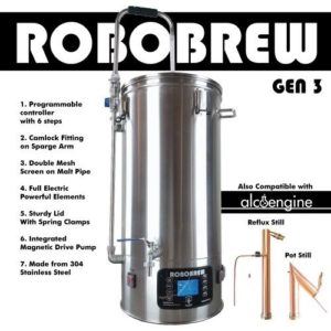 IN STOCK Robobrew V3 All In One Brewing System with Pump 9.25 Gallon FREE Jacket