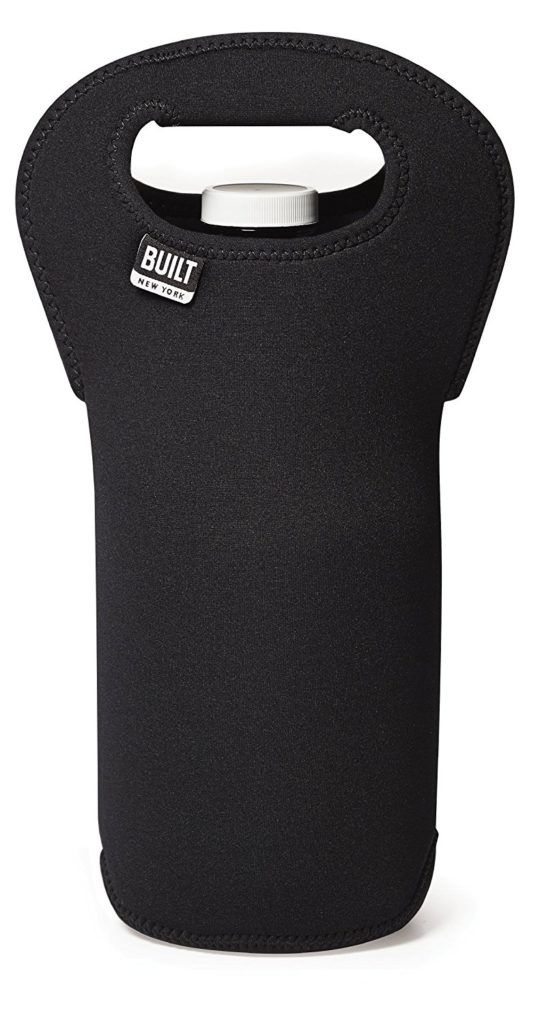 BUILT NY Insulated Neopreane Beer Growler Tote, Black