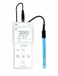 PH400 Portable pH Meter Kit, 0.01 pH Accuracy, 0-14.00 pH Measuring Range, 3ft Probe, 3-Point Auto Calibration, pre-mixed buffers included
